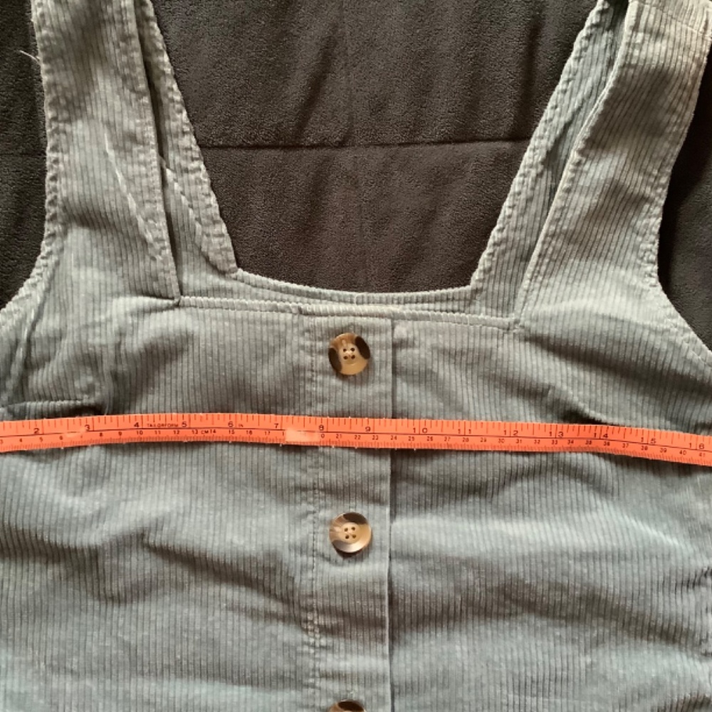 Whimsy + Row Light Blue Button-Front Mini Dress - Picture 6 of 10